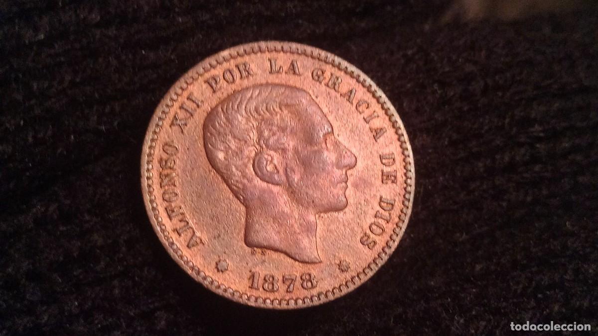Monedas de Espa&ntilde;a: Alfonso XII 5 c&eacute;ntimos 1878 Barcelona - Foto 3