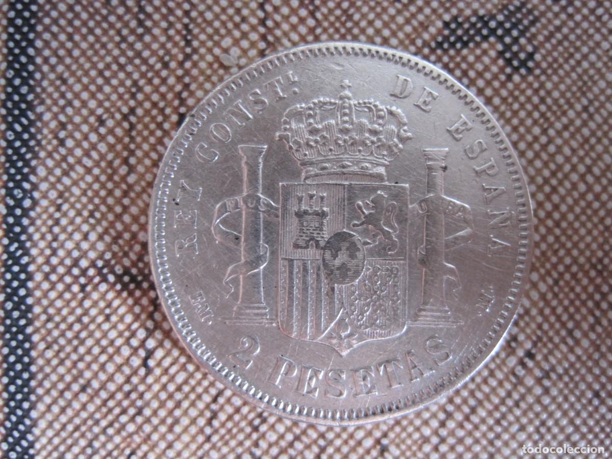 Monedas de Espa&ntilde;a: 2 PESETAS 1879 ALFONSO XII - Foto 2