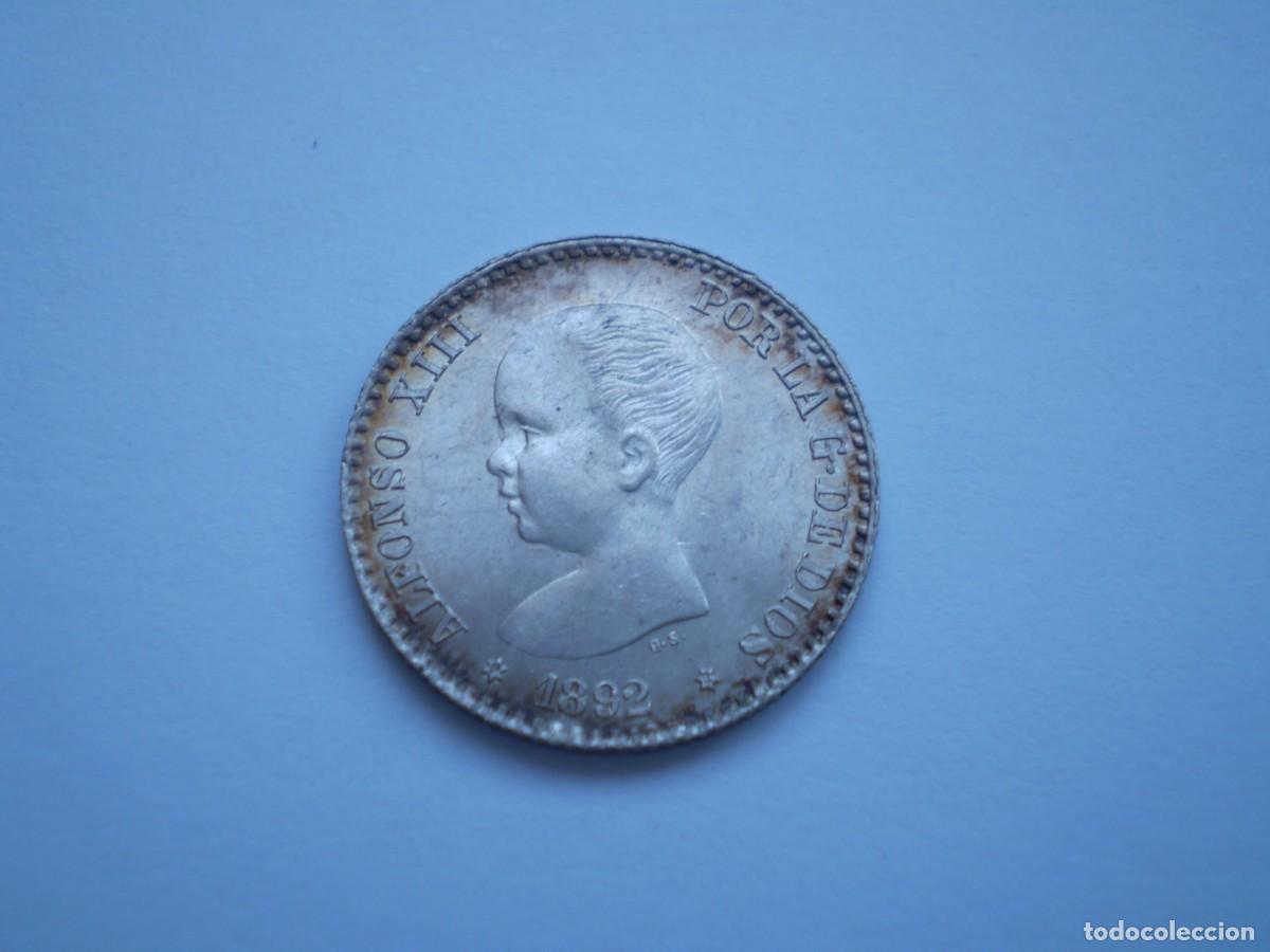 Monedas de Espa&ntilde;a: Espa&ntilde;a 50 c&eacute;ntimos de plata 1892 PGM cd17 - Foto 1