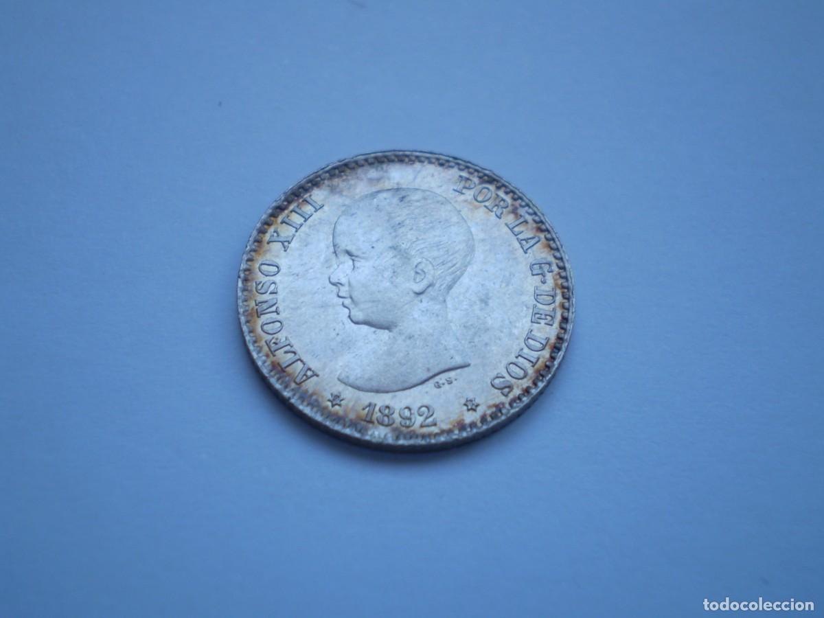 Monedas de Espa&ntilde;a: Espa&ntilde;a 50 c&eacute;ntimos de plata 1892 PGM cd17 - Foto 2