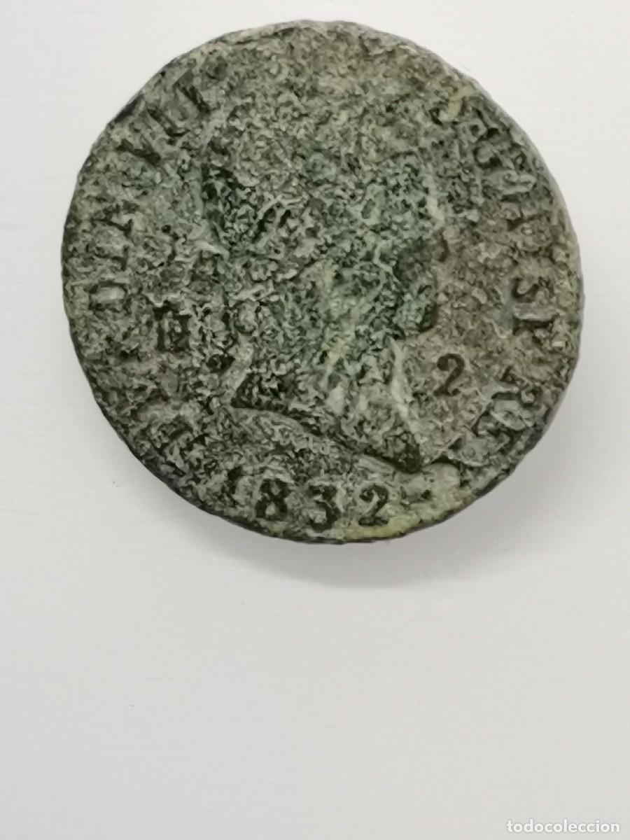 Monedas de Espa&ntilde;a: Fernando VII 2 Maraved&iacute;s. (1832) Ceca Segovia. - Foto 5