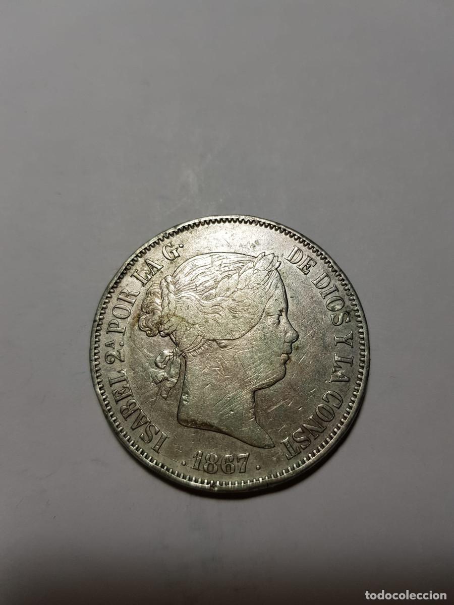 Monedas de Espa&ntilde;a: ISABEL II- 2 ESCUDOS-1867-MADRID - Foto 1