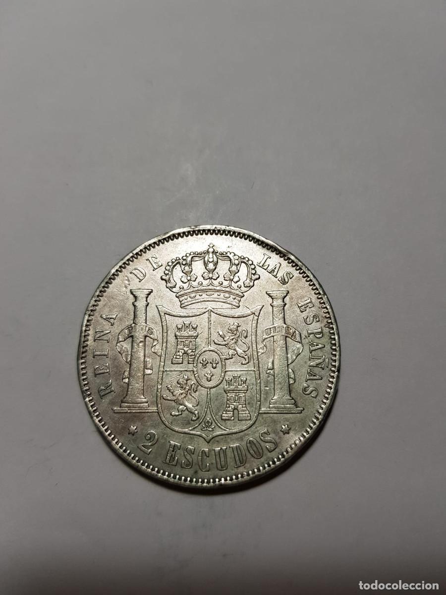 Monedas de Espa&ntilde;a: ISABEL II- 2 ESCUDOS-1867-MADRID - Foto 2