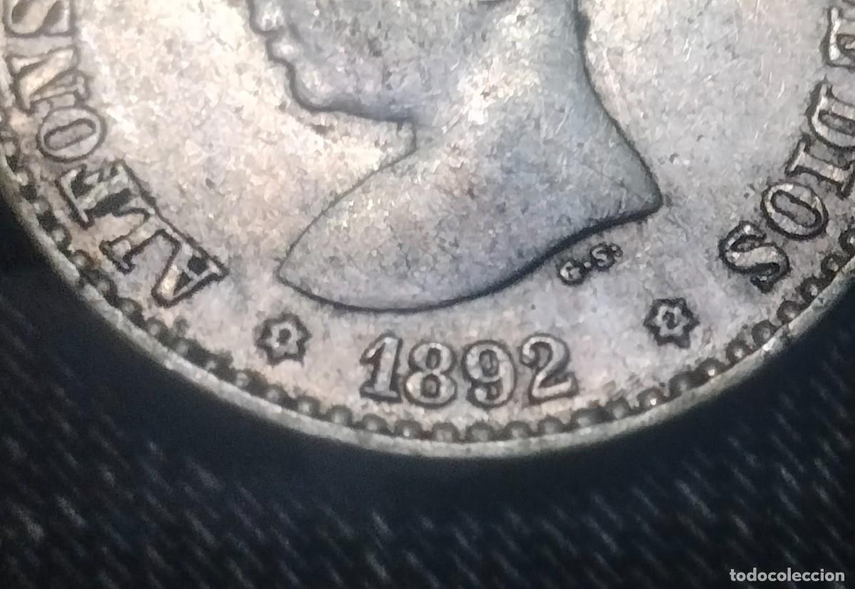 Monedas de Espa&ntilde;a: Variante *2 *2! Alfonso XII 50 c&eacute;ntimos - Foto 5