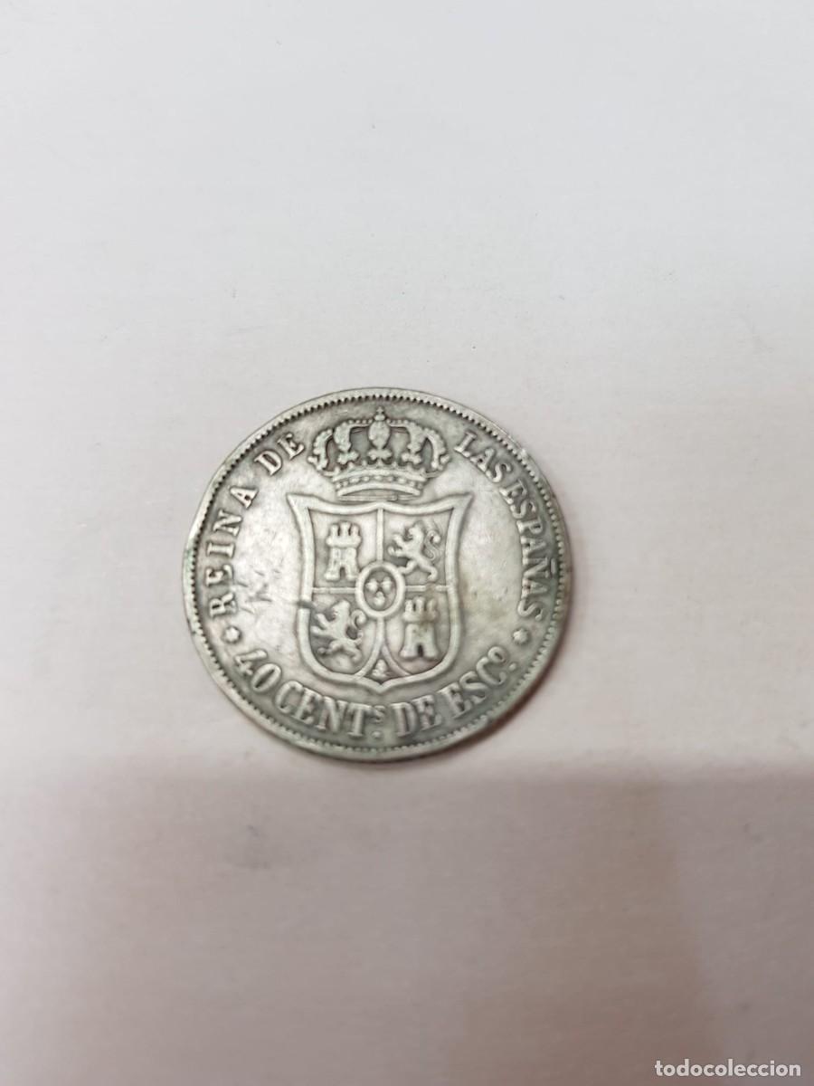 Monedas de Espa&ntilde;a: ISABEL II- 40 CENTIMOS DE ESCUDO-1867-MADRID - Foto 2