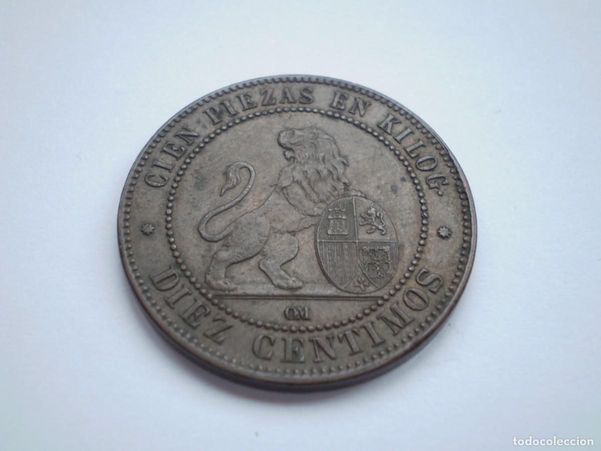 Monedas de Espa&ntilde;a: 28SCE14 Espa&ntilde;a 1870 OM 10 c&eacute;ntimos - Foto 3