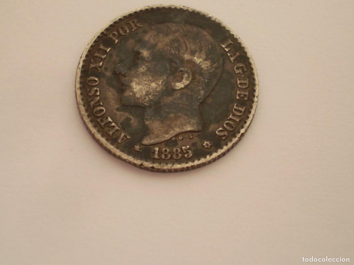 Monedas de Espa&ntilde;a: 52SCE14 Espa&ntilde;a 50 c&eacute;ntimos 1885 MSM - Foto 2
