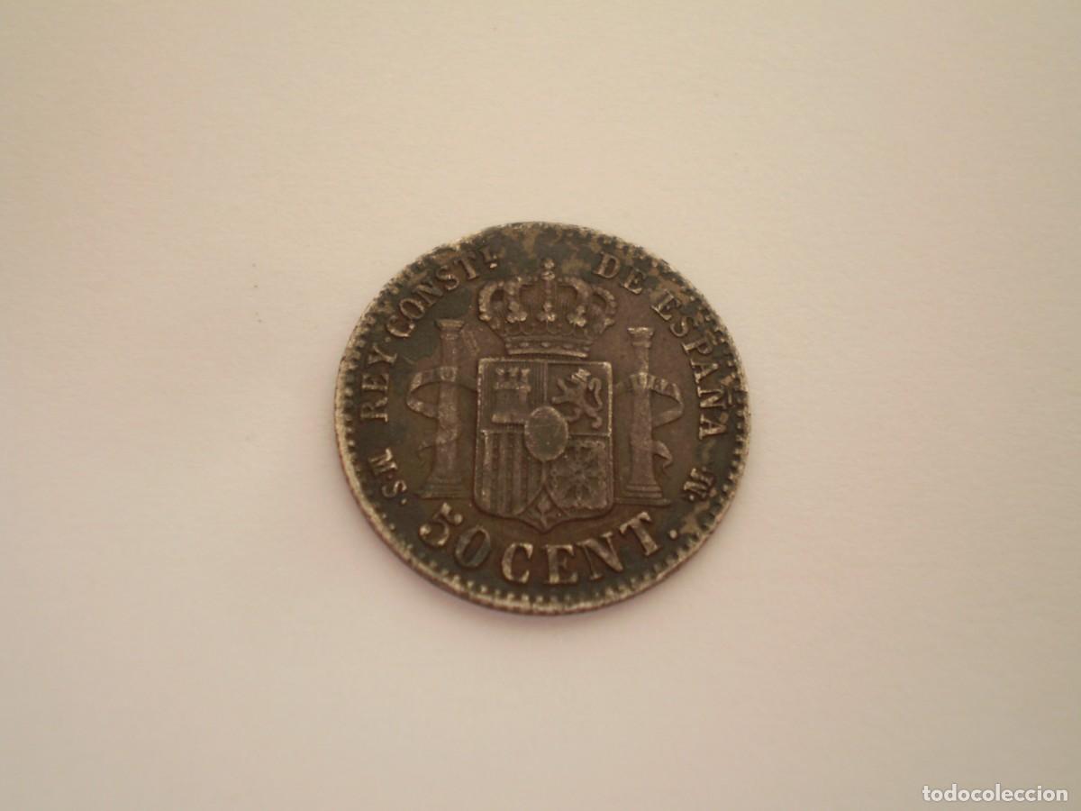 Monedas de Espa&ntilde;a: 52SCE14 Espa&ntilde;a 50 c&eacute;ntimos 1885 MSM - Foto 5