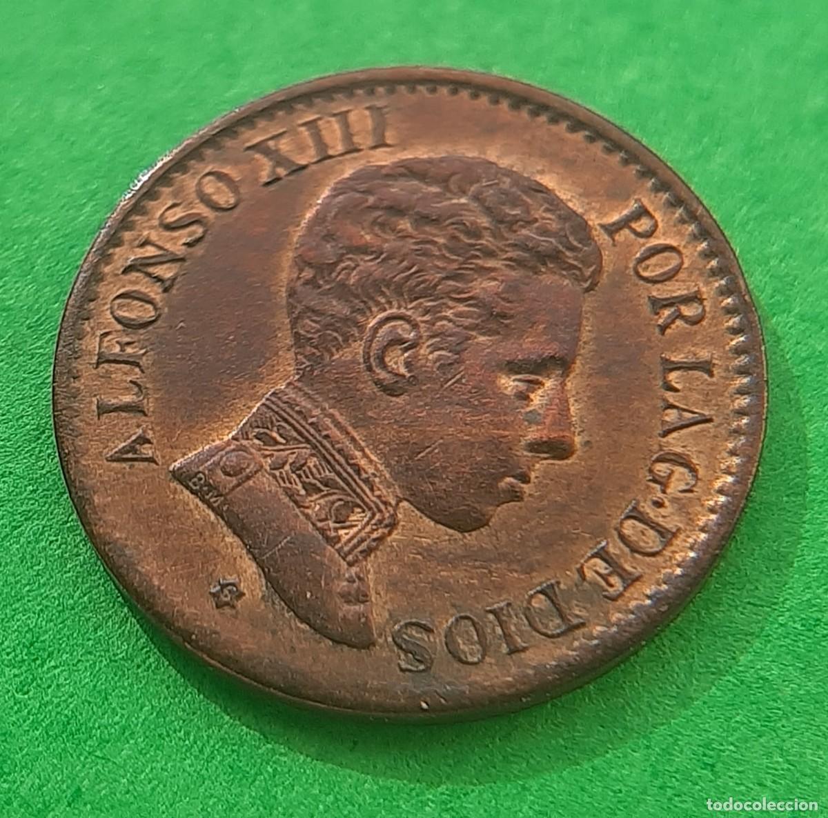 Monedas de Espa&ntilde;a: (ERROR-ESPA&Ntilde;A)(1906*6 SL V) 1 C&Eacute;NTIMO CON REPINTE EN REVERSO - Foto 5