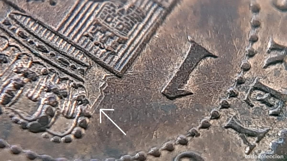 Monedas de Espa&ntilde;a: (ERROR-ESPA&Ntilde;A)(1906*6 SL V) 1 C&Eacute;NTIMO CON REPINTE EN REVERSO - Foto 8