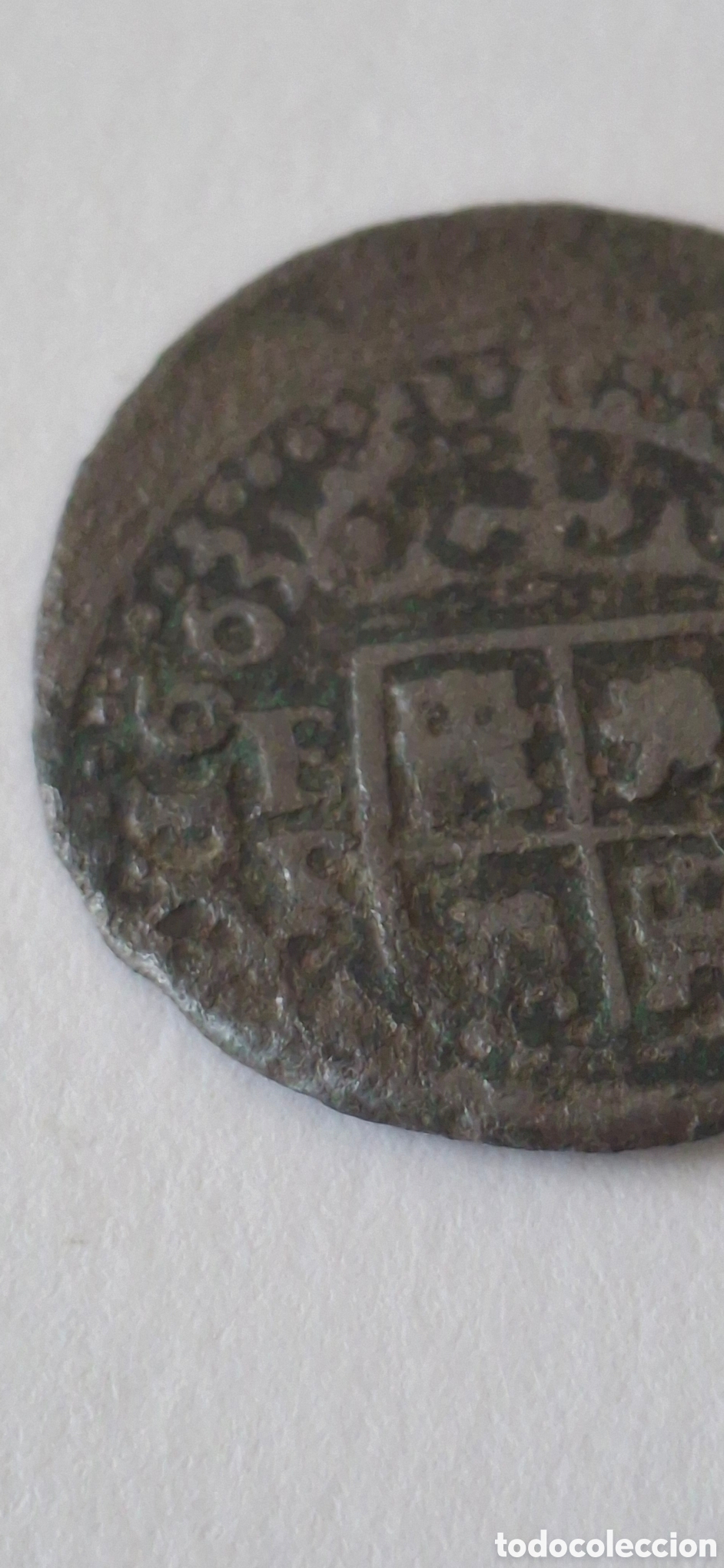 Monedas de Espa&ntilde;a: 8 Maravedis Burgos 1663 Felipe IV - Foto 2