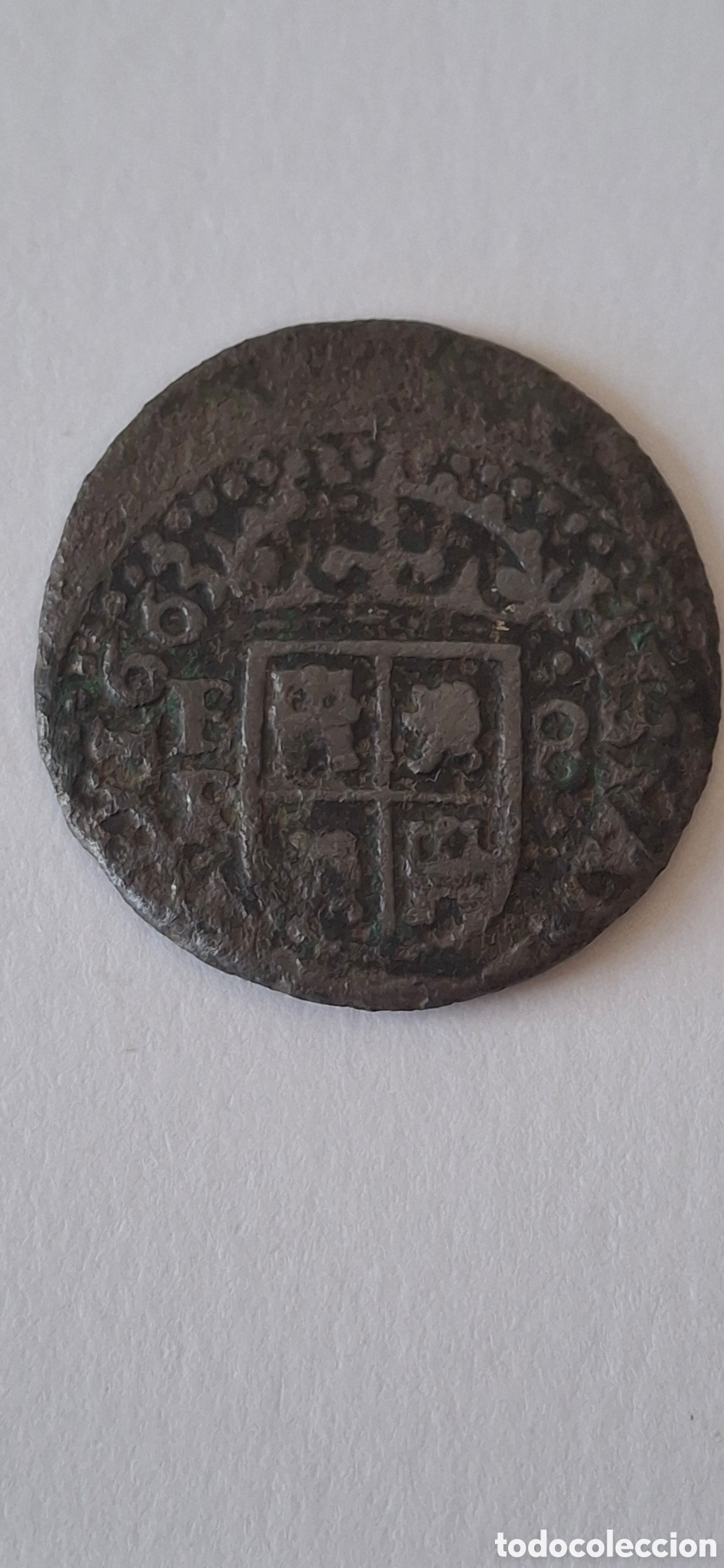 Monedas de Espa&ntilde;a: 8 Maravedis Burgos 1663 Felipe IV - Foto 1