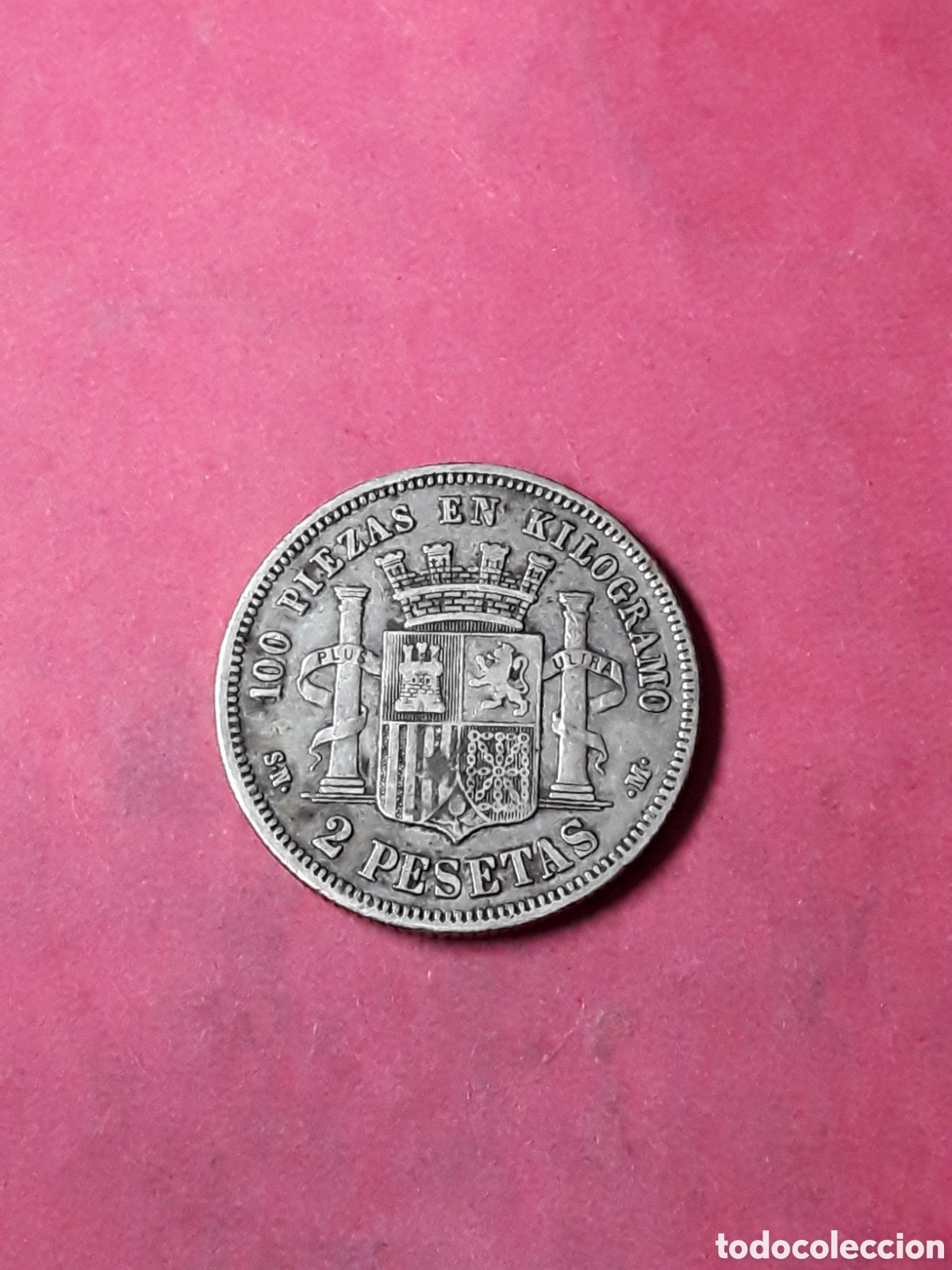 Monedas de Espa&ntilde;a: 2 PESETAS 1869 GOBIERNO PROVISIONAL - Foto 2
