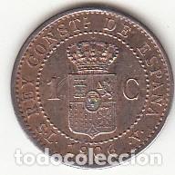 Monedas de Espa&ntilde;a: ESPA&Ntilde;A - 1 CENTIMO DE COBRE DE 1906 SLV - Foto 2