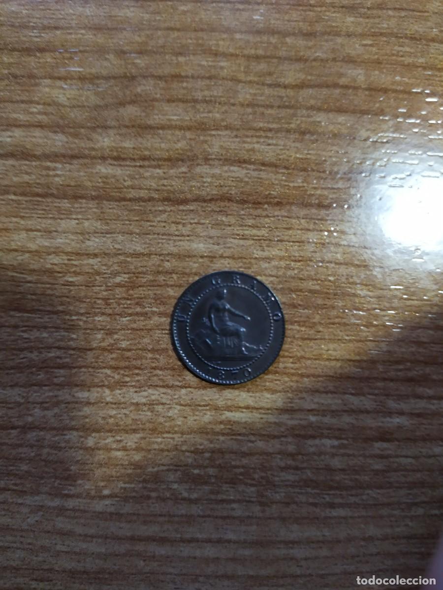 Monedas de Espa&ntilde;a: MONEDA DE 1 CENTIMO 1870. EBC+. COBRE. ESPA&Ntilde;A. - Foto 1