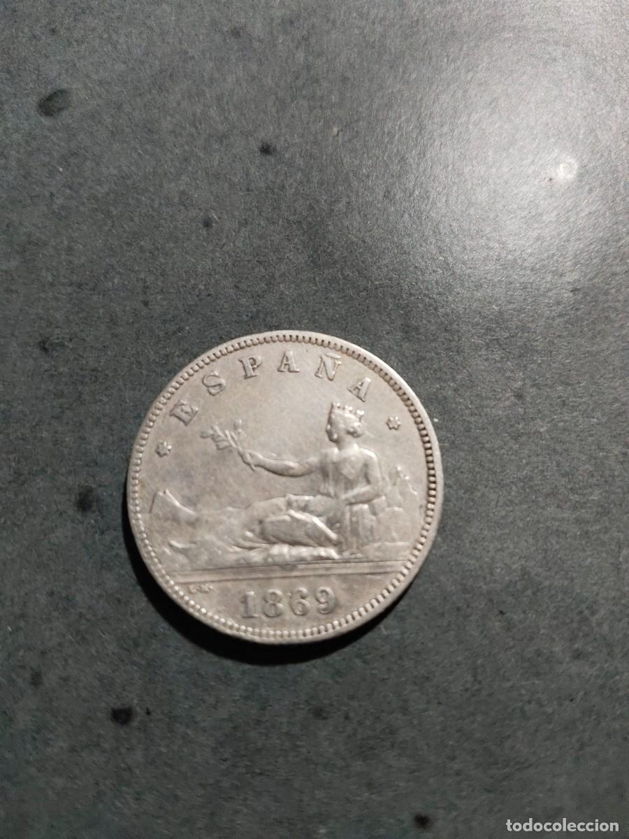 Monedas de Espa&ntilde;a: 2 pesetas de 1869 * 18 *69 - Foto 1
