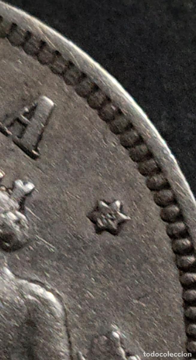 Monedas de Espa&ntilde;a: 2 pesetas de 1869 * 18 *69 - Foto 3