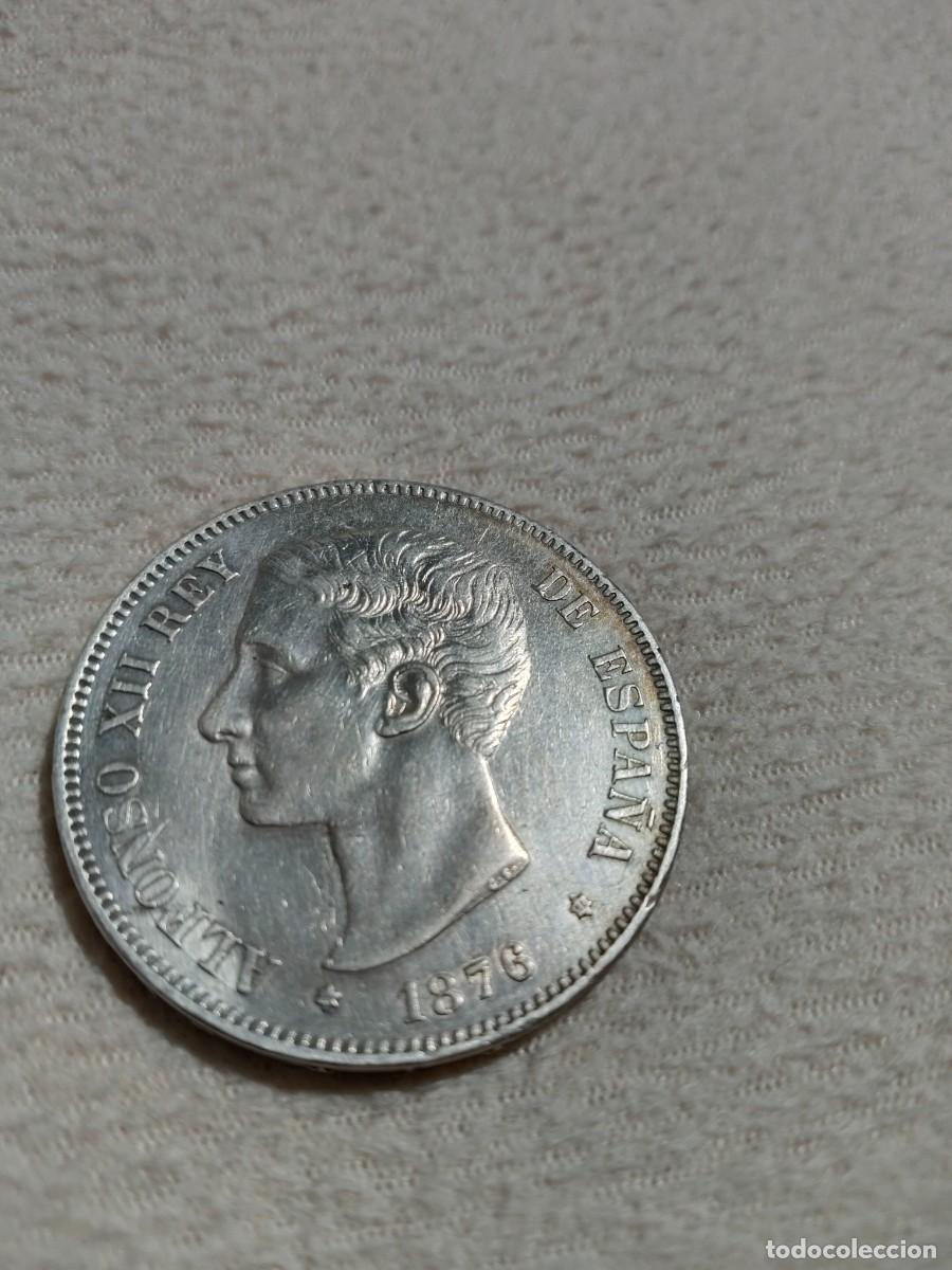 Monedas de Espa&ntilde;a: CINCO PESETAS ALFONSO XII 1876 , * 76 - Foto 1