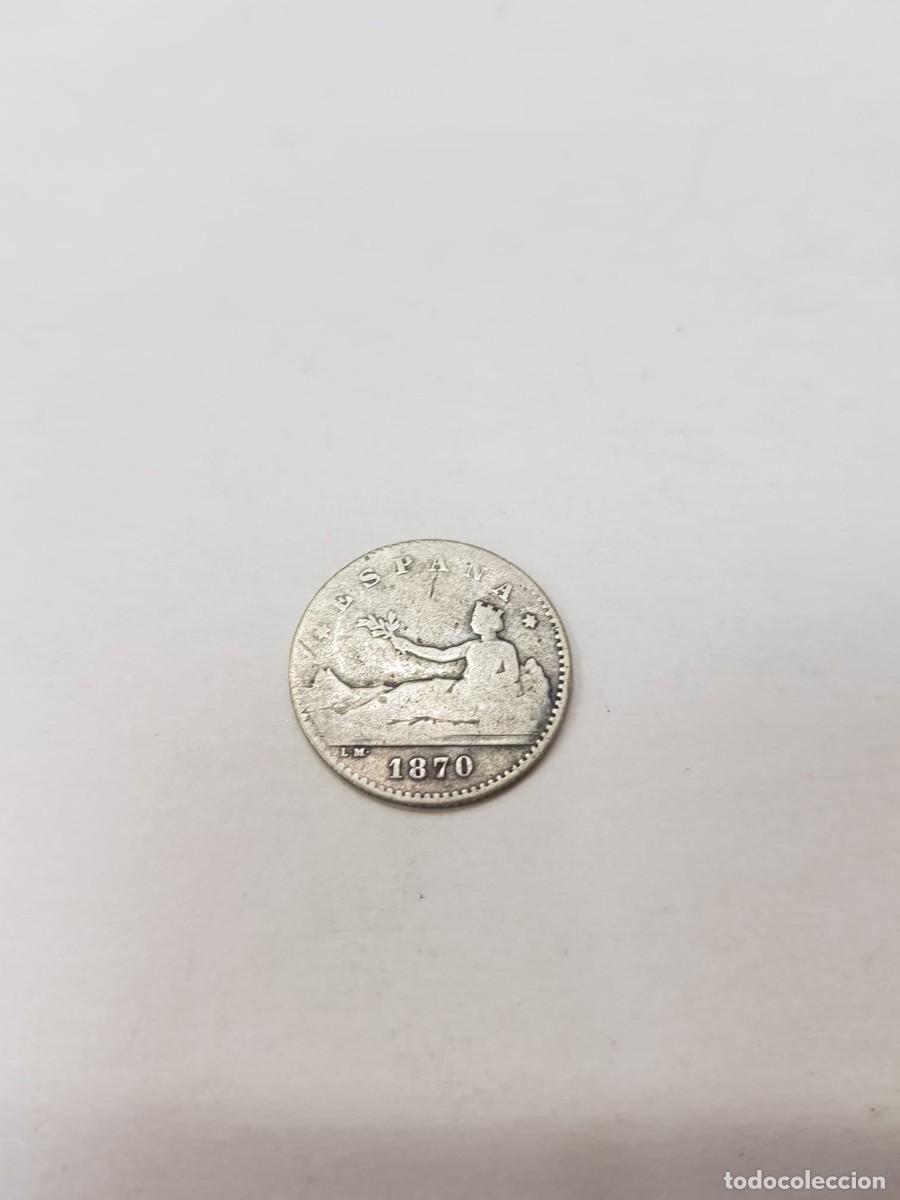 Monedas de Espa&ntilde;a: ESPA&Ntilde;A-GOBIERNO PROVISIONAL-50 CENTIMOS-1870 - Foto 1