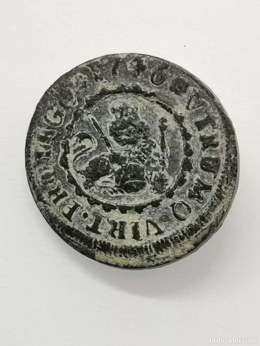 Monedas de Espa&ntilde;a: Felipe V - 2 Maraved&iacute;s 1746 Segovia. - Foto 3