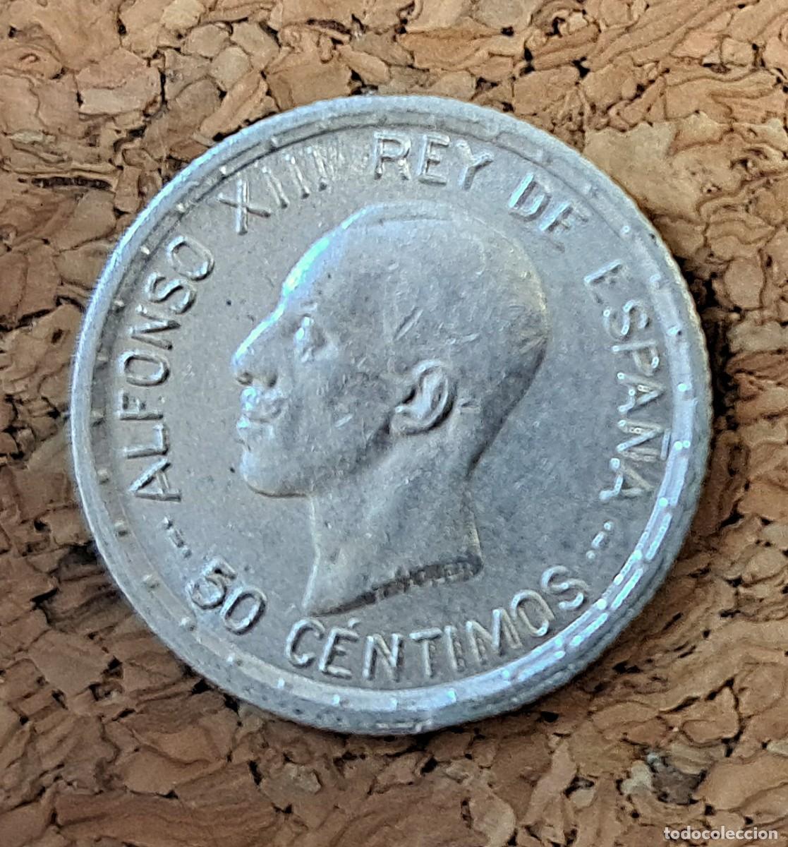 Monedas de Espa&ntilde;a: Moneda de 50 c&eacute;ntimos plata 1926 Alfonso XIII, sin circular - Foto 1