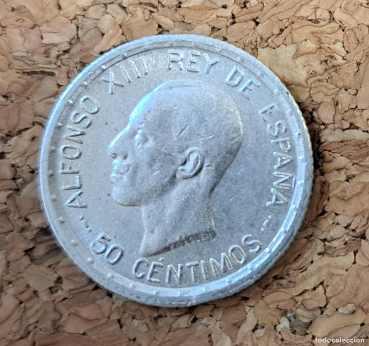 Monedas de Espa&ntilde;a: Moneda de 50 c&eacute;ntimos plata 1926 Alfonso XIII, sin circular - Foto 2