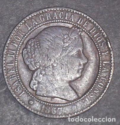 Monedas de Espa&ntilde;a: 2.5 gramos Isabel II a&ntilde;o 1867 - Foto 1