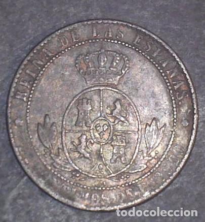 Monedas de Espa&ntilde;a: 2.5 centimos Isabel II a&ntilde;o 1867 - Foto 2