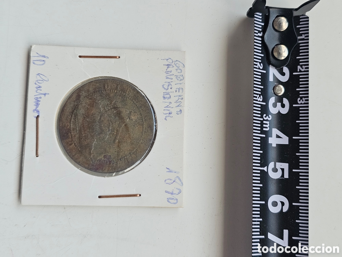 Monedas de Espa&ntilde;a: Moneda de 10 cts de 1870 Gobierno provisional - Foto 4