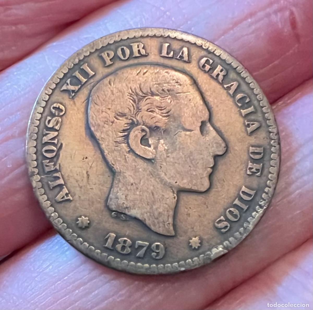Monedas de Espa&ntilde;a: Moneda Cinco C&eacute;ntimos Alfonso XII - A&ntilde;o 1879 - Foto 1