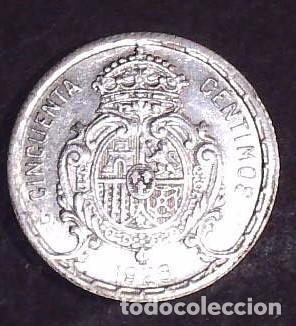 Monedas de Espa&ntilde;a: 50 centimos Alfonso XIII a&ntilde;o 1926 - Foto 2