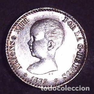 Monedas de Espa&ntilde;a: 50 centimos Alfonso XIII a&ntilde;o 1892 PGM - Foto 1
