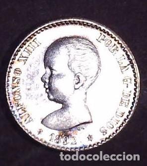 Monedas de Espa&ntilde;a: 50 centimos Alfonso XIII a&ntilde;o 1892 PGM - Foto 1