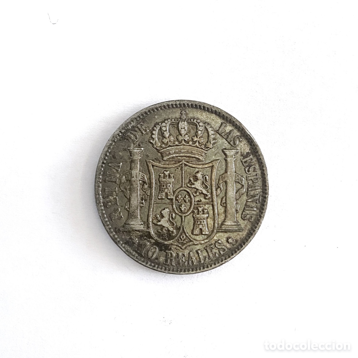 Monedas de Espa&ntilde;a: Moneda 10 reales 1863 - Foto 2