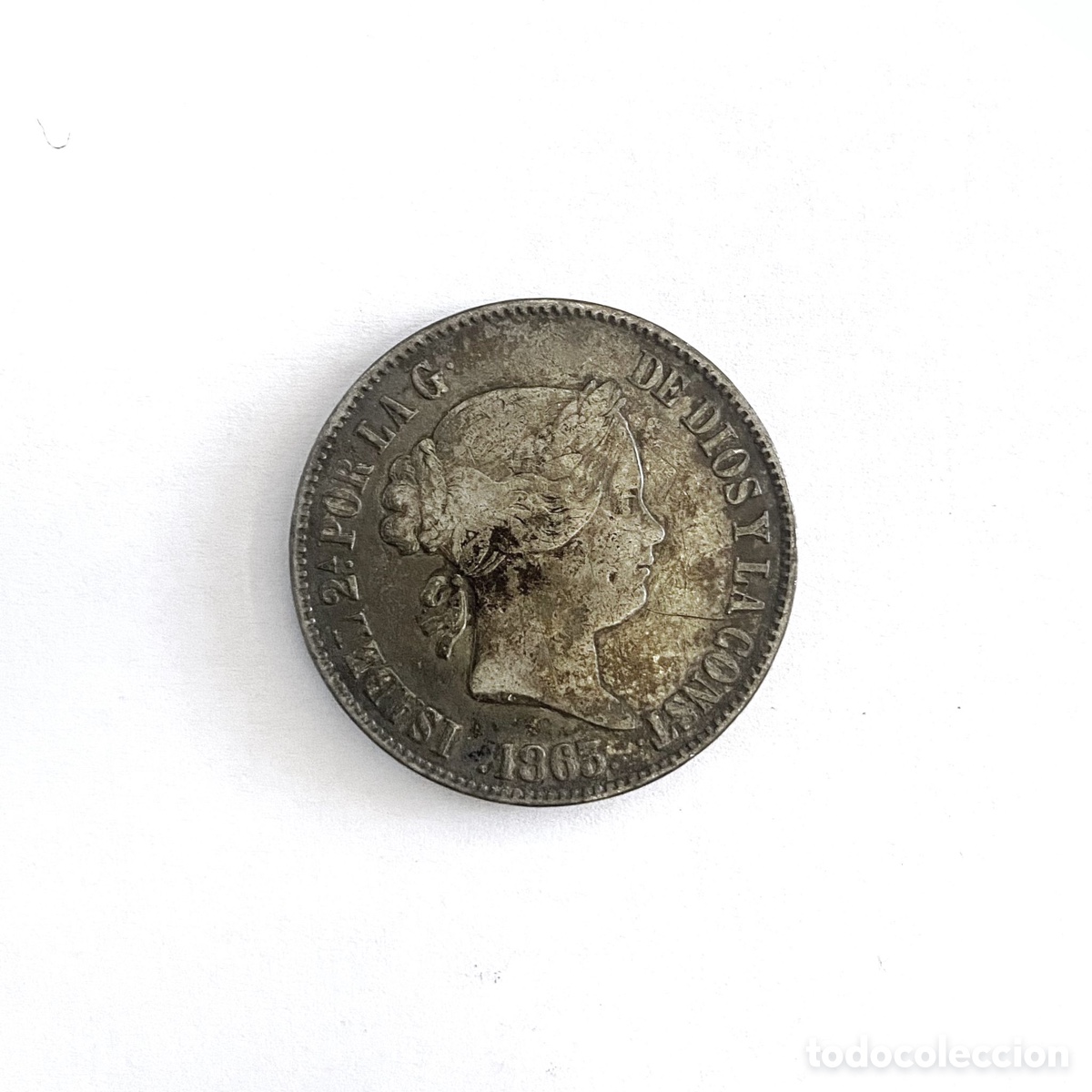 Monedas de Espa&ntilde;a: Moneda 10 reales 1863 - Foto 1