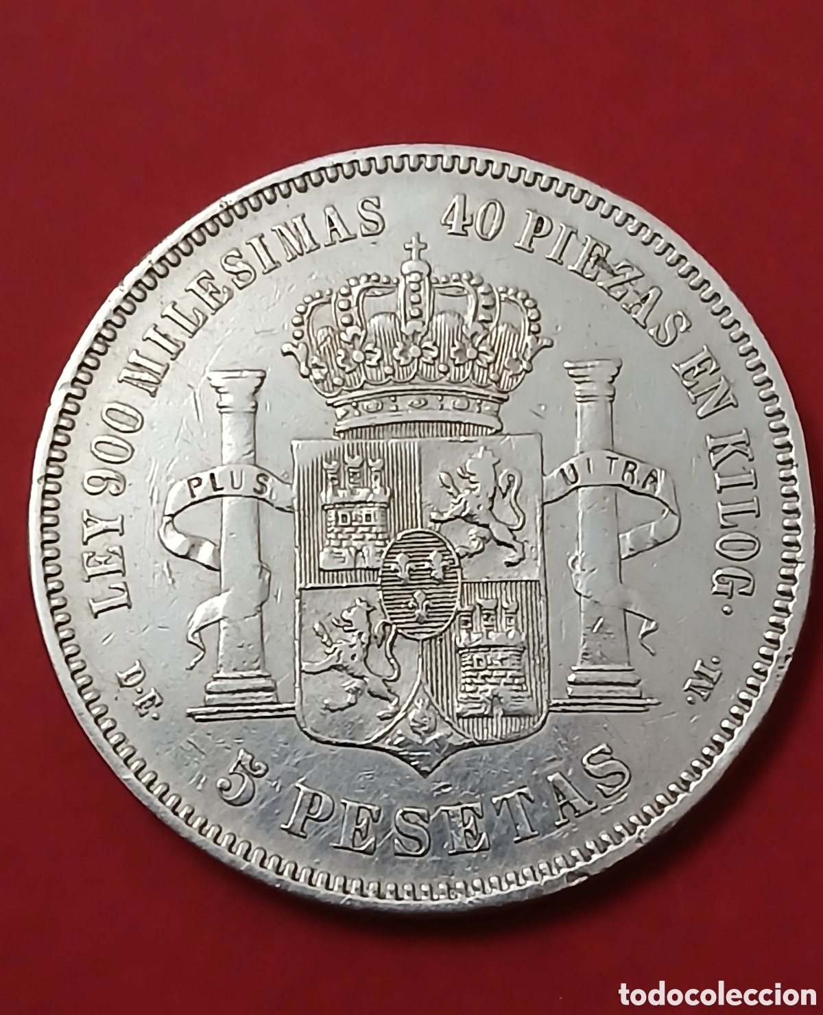 Monedas de Espa&ntilde;a: ESCASA MONEDA DE PLATA ALFONSO XII 1875 - Foto 6