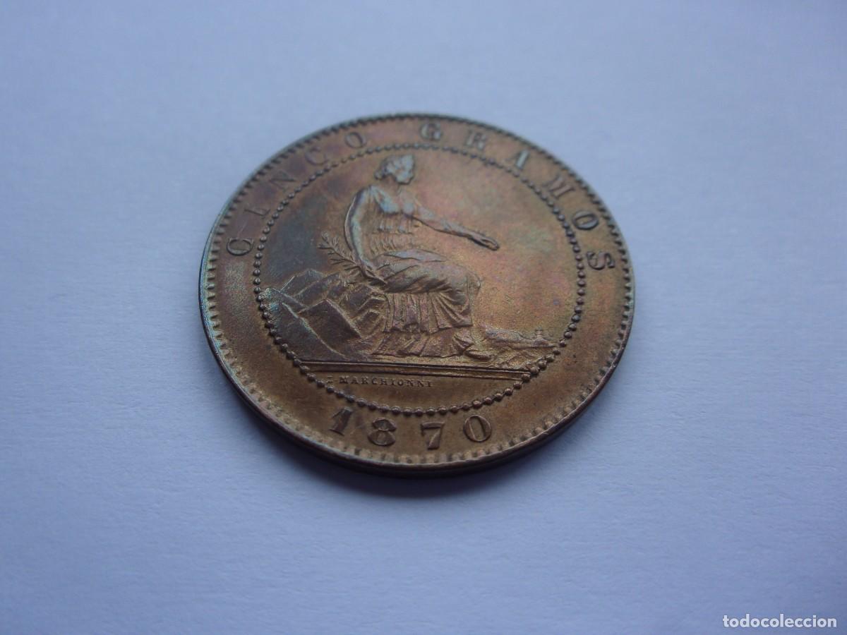 Monedas de Espa&ntilde;a: dq15 Espa&ntilde;a 5 c&eacute;ntimos 1870 - Foto 4