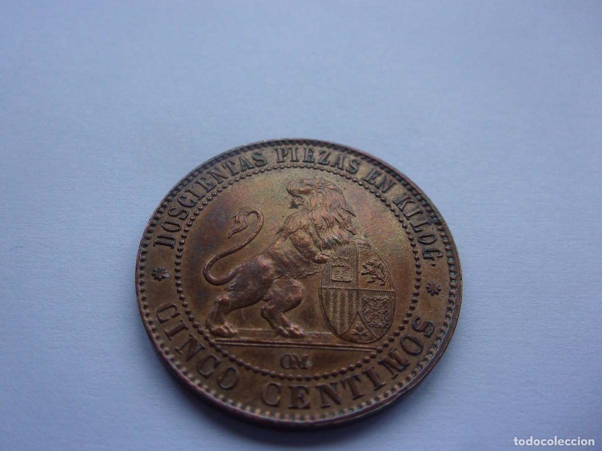 Monedas de Espa&ntilde;a: dq15 Espa&ntilde;a 5 c&eacute;ntimos 1870 - Foto 6