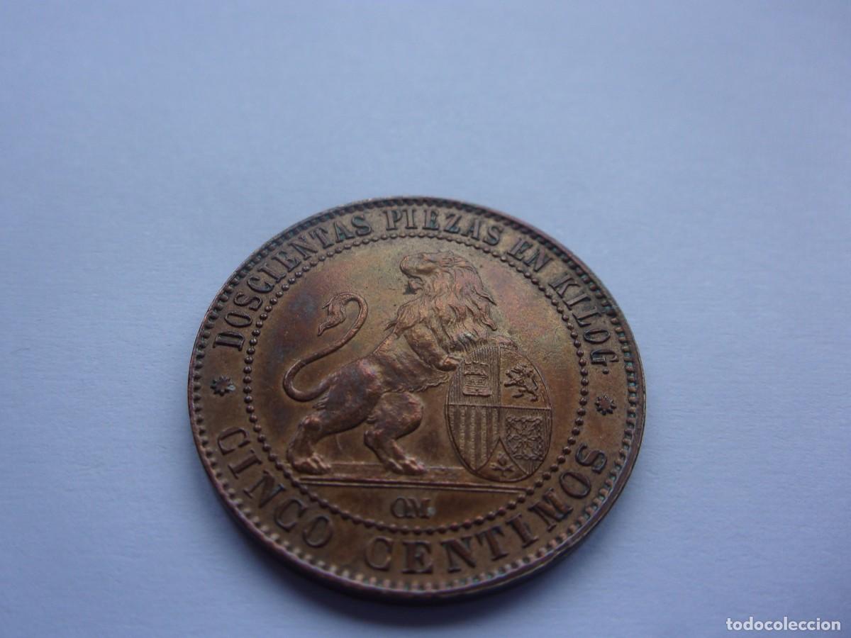 Monedas de Espa&ntilde;a: dq15 Espa&ntilde;a 5 c&eacute;ntimos 1870 - Foto 7