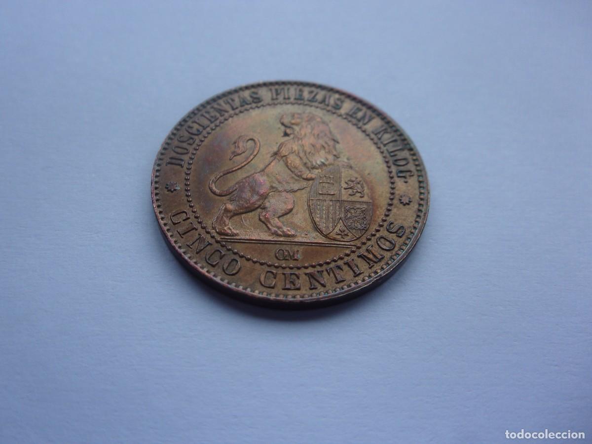 Monedas de Espa&ntilde;a: dq15 Espa&ntilde;a 5 c&eacute;ntimos 1870 - Foto 9