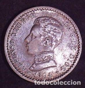 Monedas de Espa&ntilde;a: 50 centimos Alfonso XIII a&ntilde;o 1904 - Foto 1