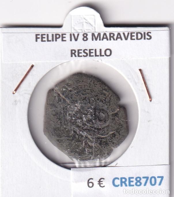 Monedas de Espa&ntilde;a: CRE8707 MONEDA ESPA&Ntilde;A FELIPE IV 8 MARAVEDIS RESELLO