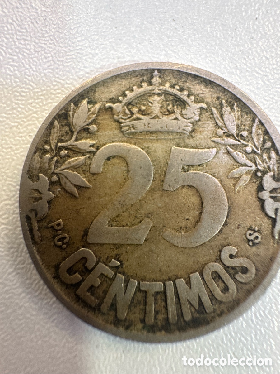 Monedas de Espa&ntilde;a: Moneda de 1925 Espa&ntilde;a - Foto 2