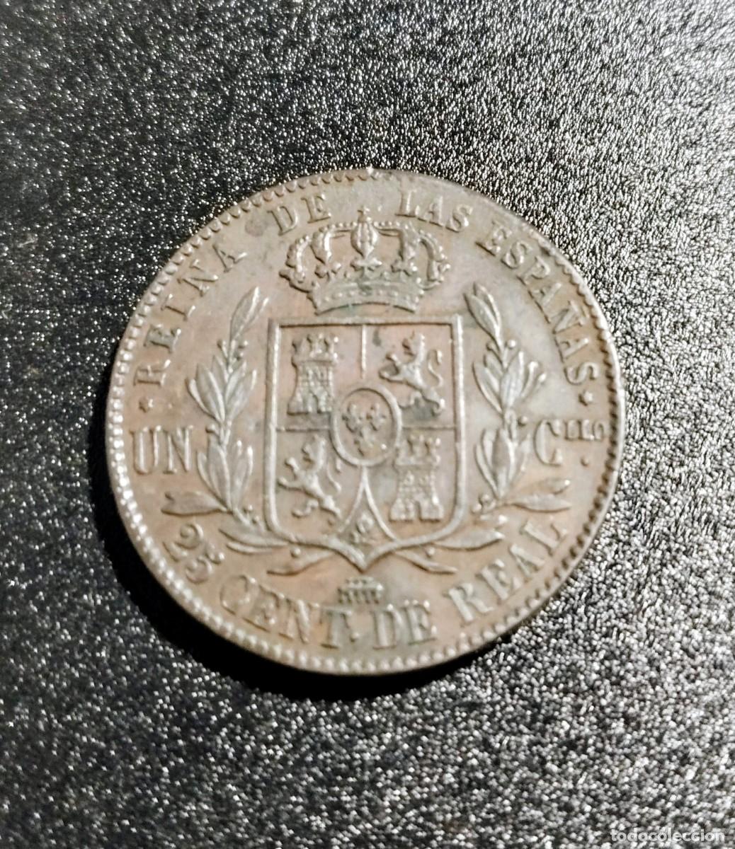 Monedas de Espa&ntilde;a: 25 C&eacute;ntimos de Real Isabel II 1859 - Foto 2