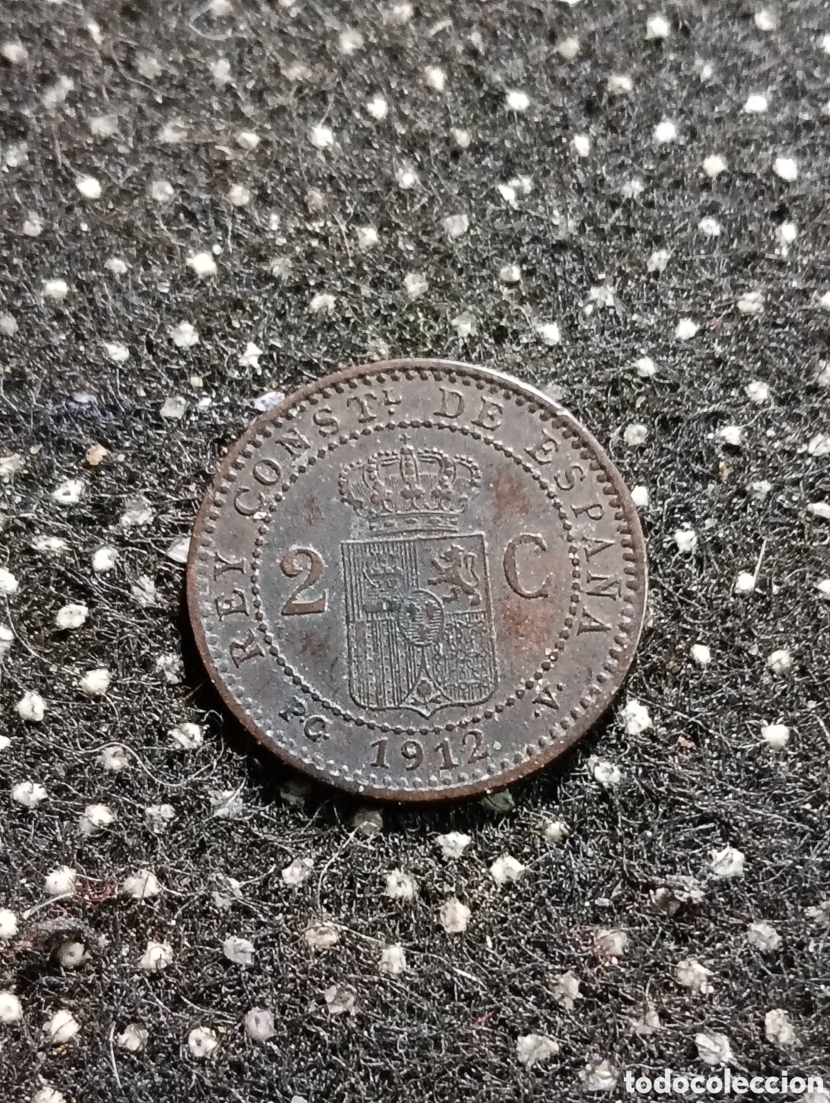 Monedas de Espa&ntilde;a: Moneda de 2 cts. Alfonso XIII 1912 PC-V - Foto 2