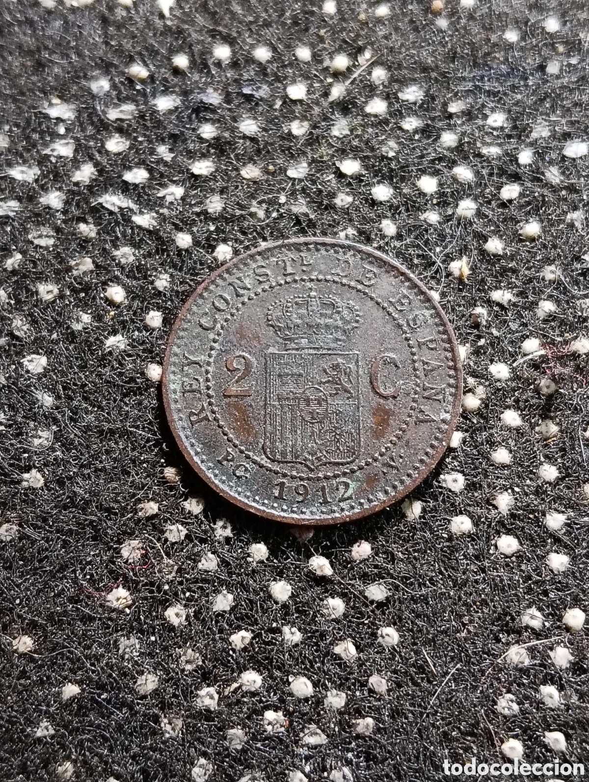 Monedas de Espa&ntilde;a: Moneda de 2 cts de Alfonso XIII 1912 PC-V - Foto 2