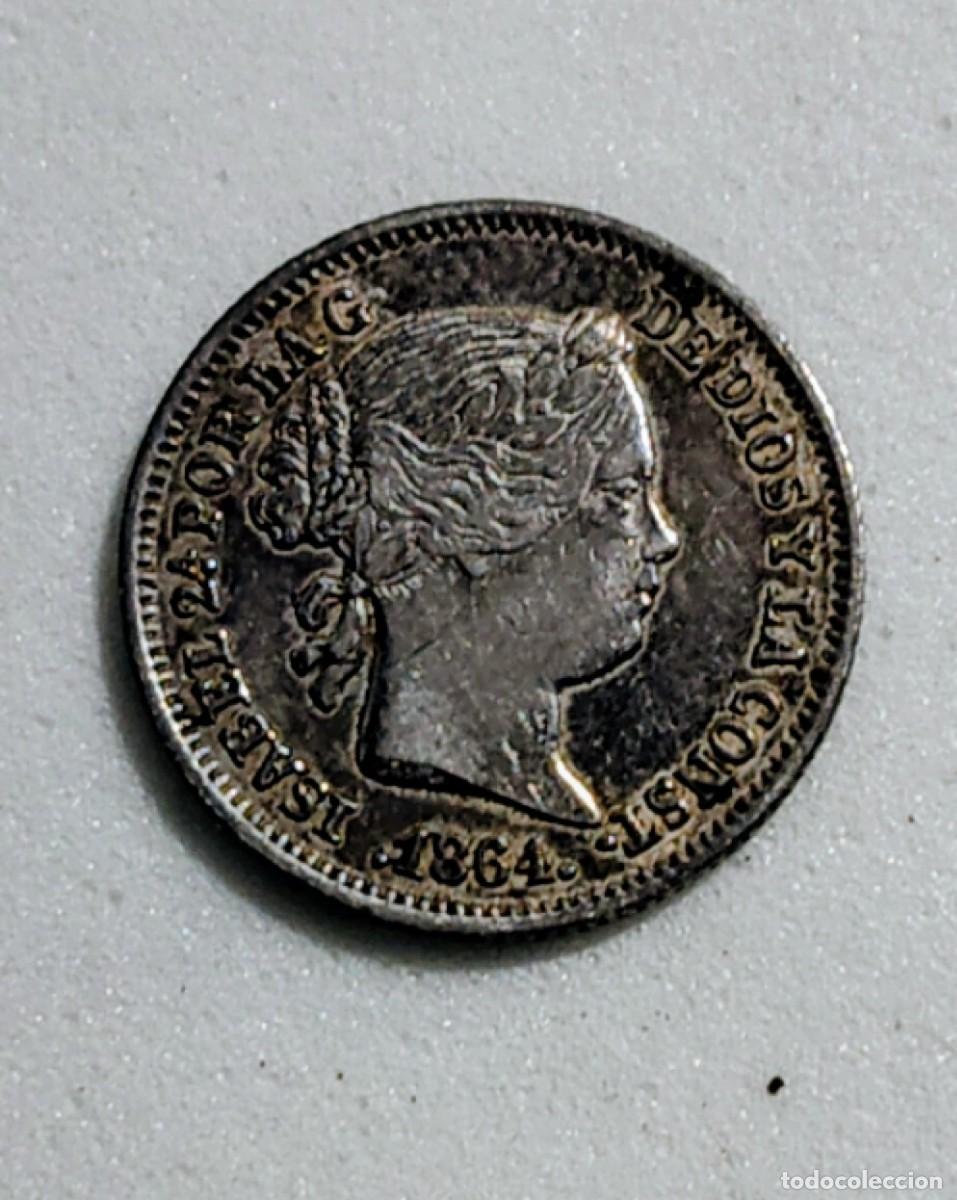 Monedas de Espa&ntilde;a: 1 Real de plata, Isabel II, 1864 - Foto 1