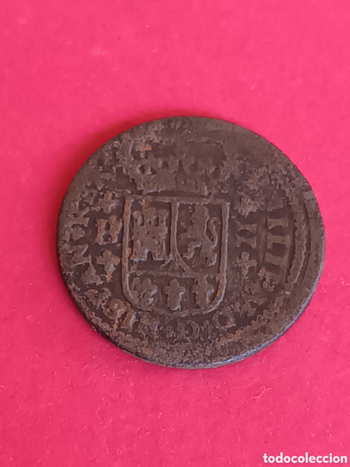 Monedas de Espa&ntilde;a: FELIPE V. 2 MARAVED&Iacute;S DE 1719. BARCELONA. - Foto 2