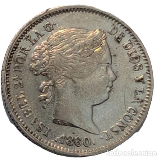 Monedas de Espa&ntilde;a: Isabel II. 1 Real. Madrid. 1860. MBC - Foto 1