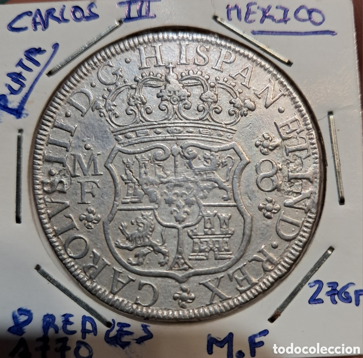 Monedas de Espa&ntilde;a: Moneda 8 reales 1770 - Foto 2